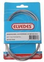 Elvedes rem-binnenkabel rvs 2-nippels 2.35m