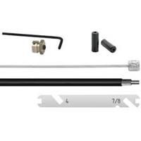 Jeu de câbles de vitesse 4 7 8 vitesses Elvedes Nexus 1700 2250 mm inox - noir (sur carte)