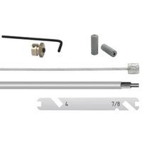 Jeu de câbles de vitesse 4 7 8 vitesses Elvedes Nexus 1700 2250 mm inox - argent (sur carte)