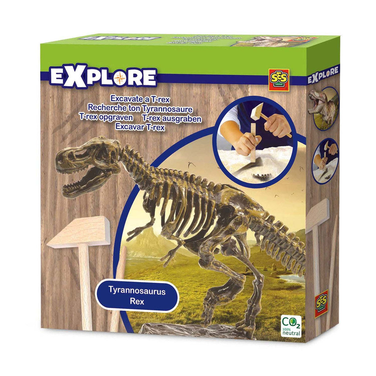 Six creative six t-rex excavation