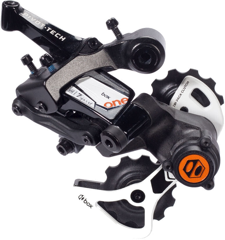 Bakonderdelen Achterderailleur downhill 7-speed One met korte kooi zwart