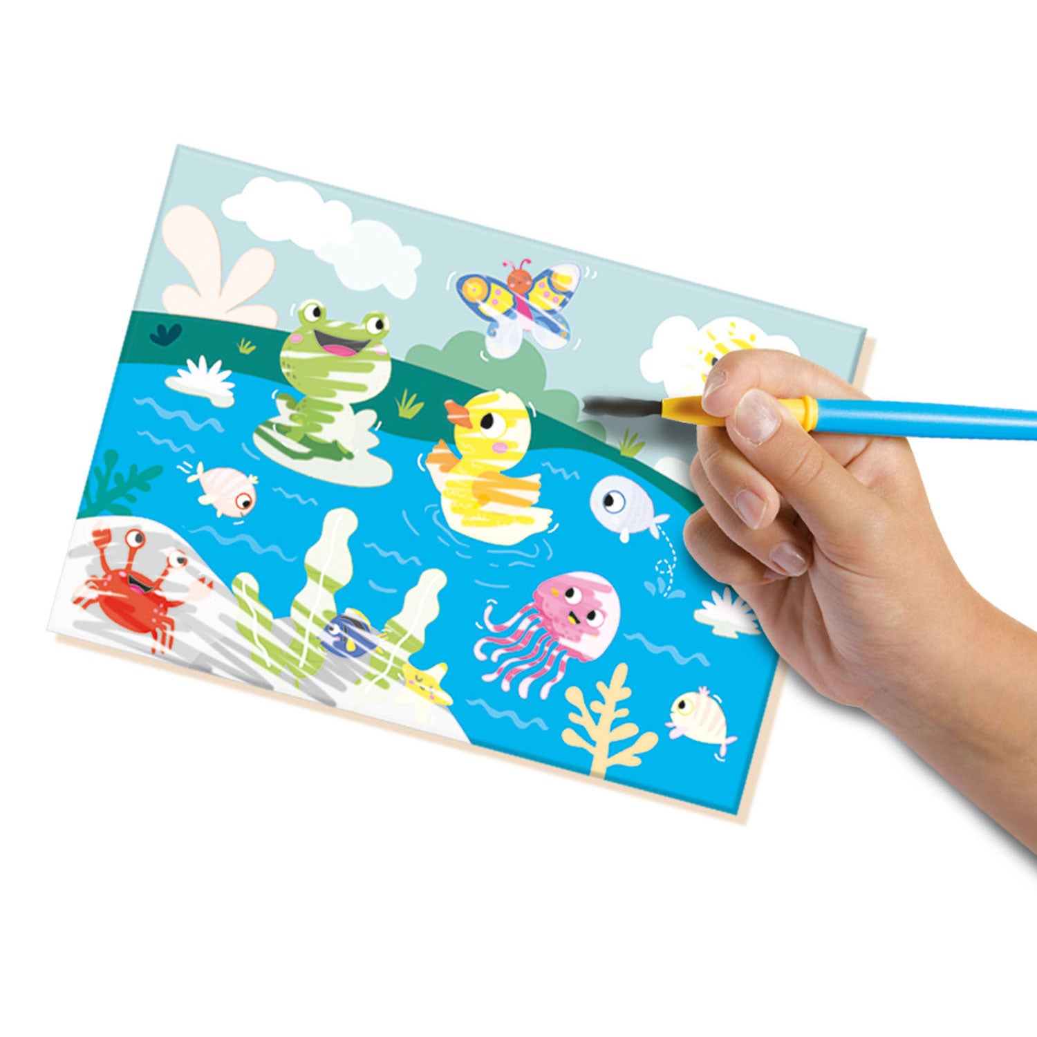 SES Mijn Eerste Kleuren met Water - Verborgen Dieren