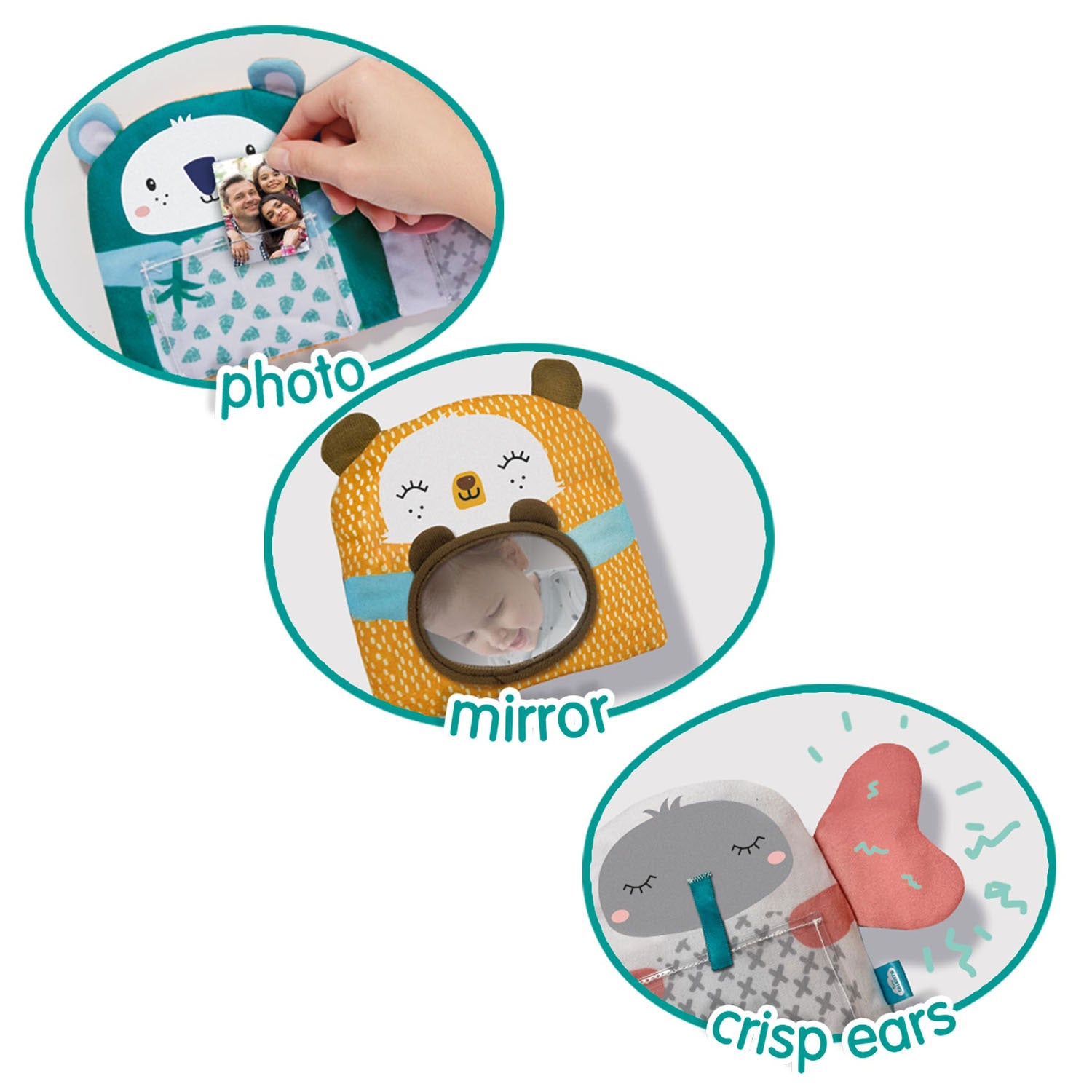 SES Tiny Talents Familie Knuffels Zacht Fotoboek