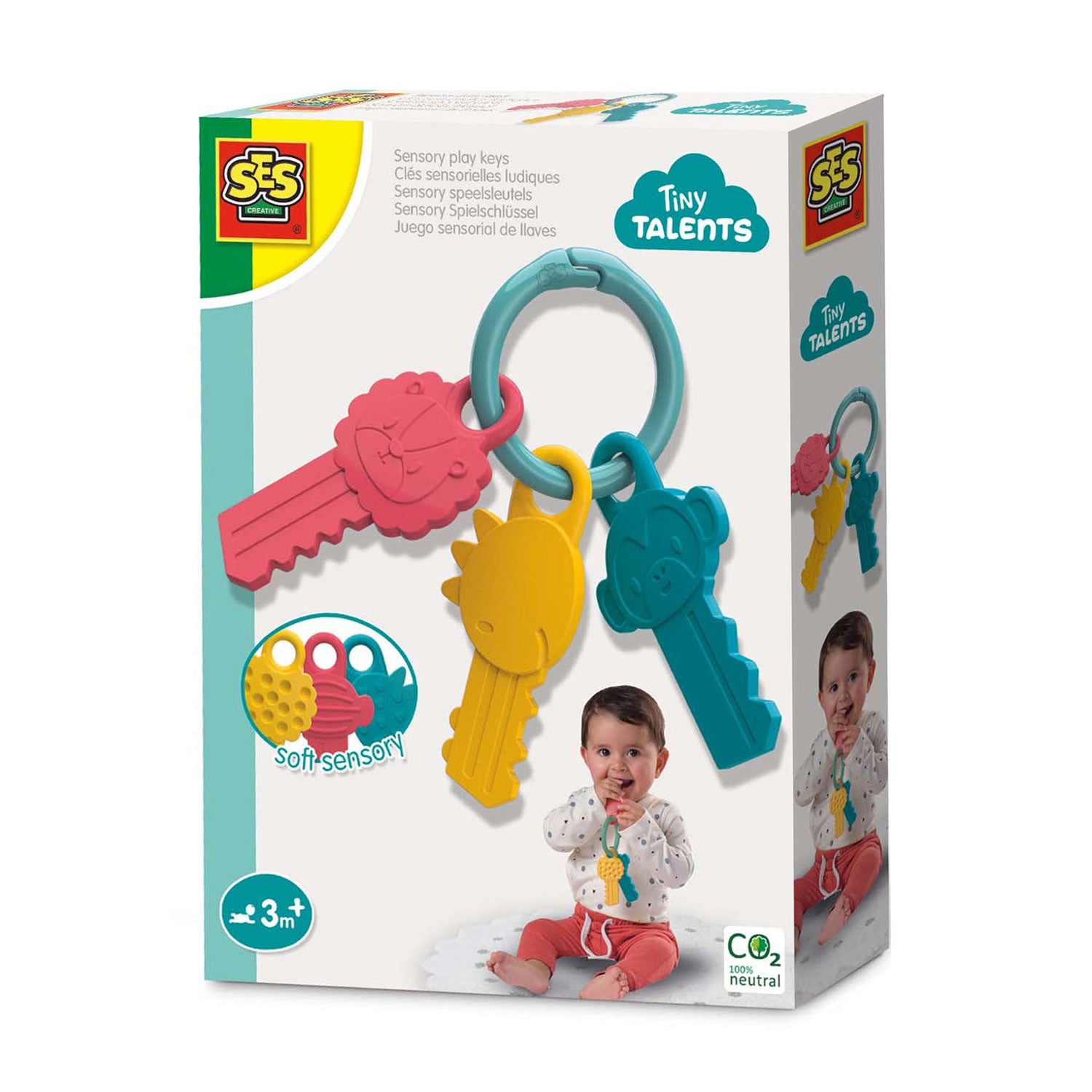 Deze kleine talenten bijtring voelen bijten sabbelen en spelen