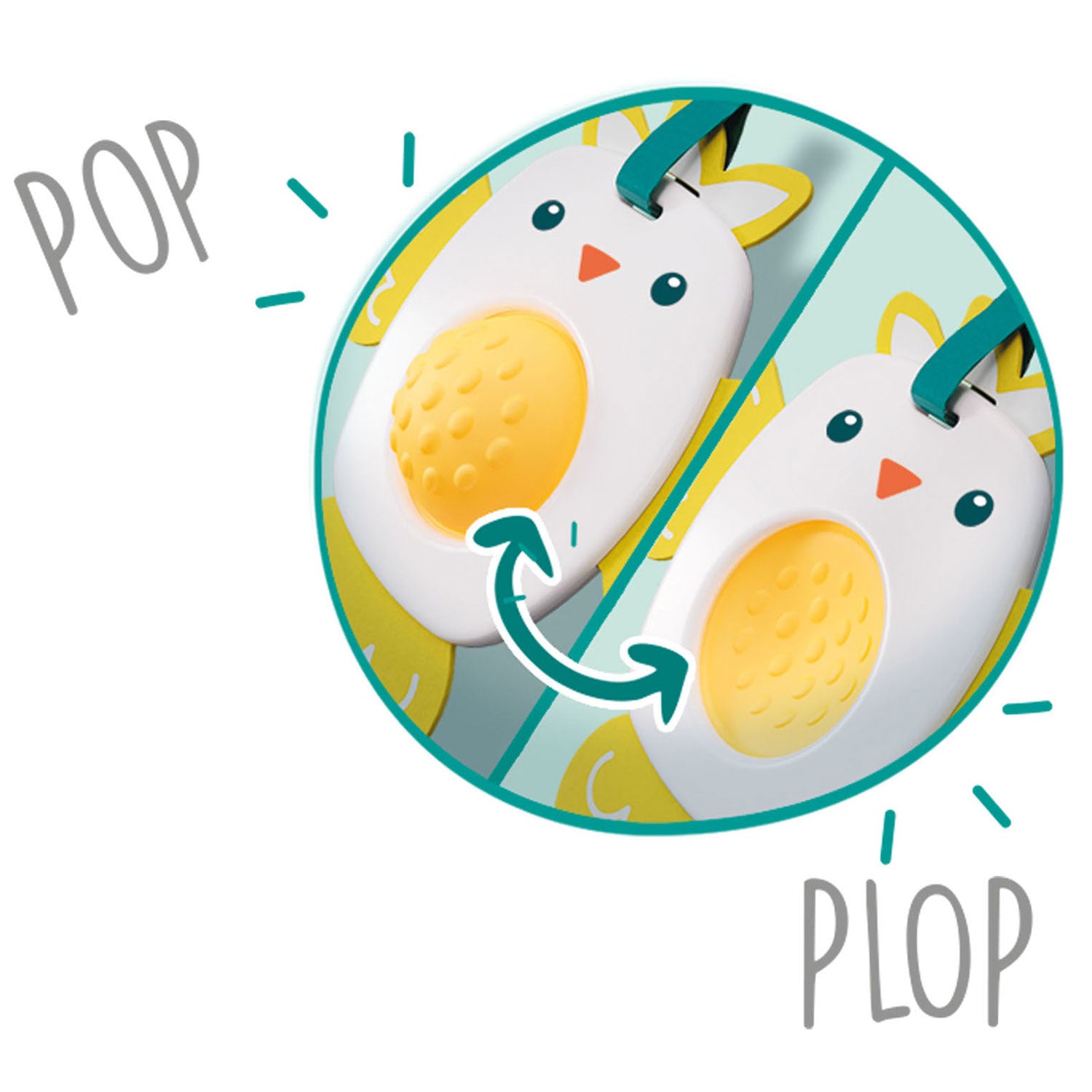 Ses tiny talents - grijpspeelgoed dimple - vogel
