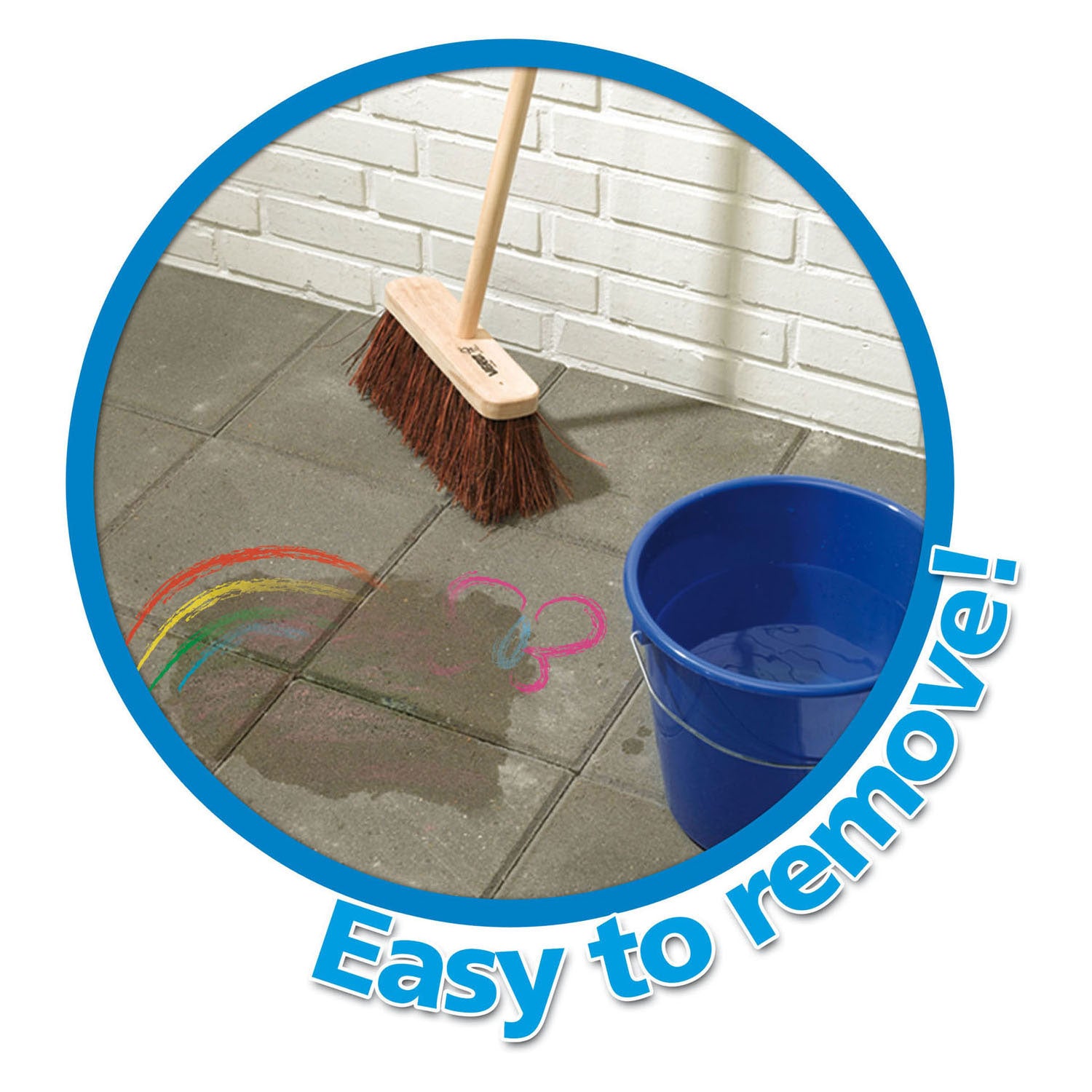 Ses stoepkrijt emmer, 22st.