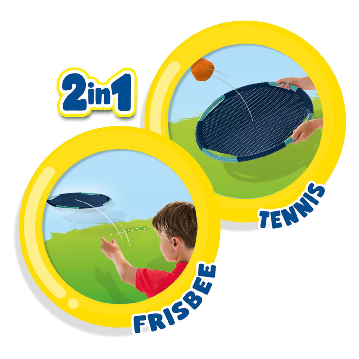 Zijn tennis en frisbee plezier
