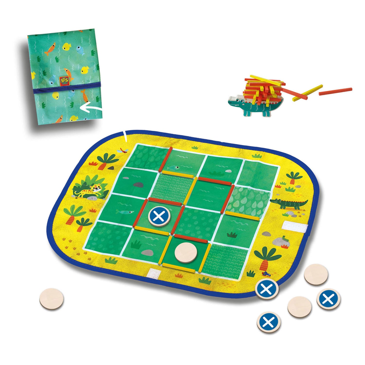 Ses wrap en go reisspellen, 3in1