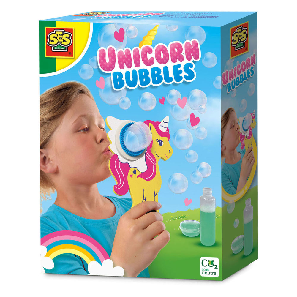 Ses eenhoorn bubbels bellenblaas