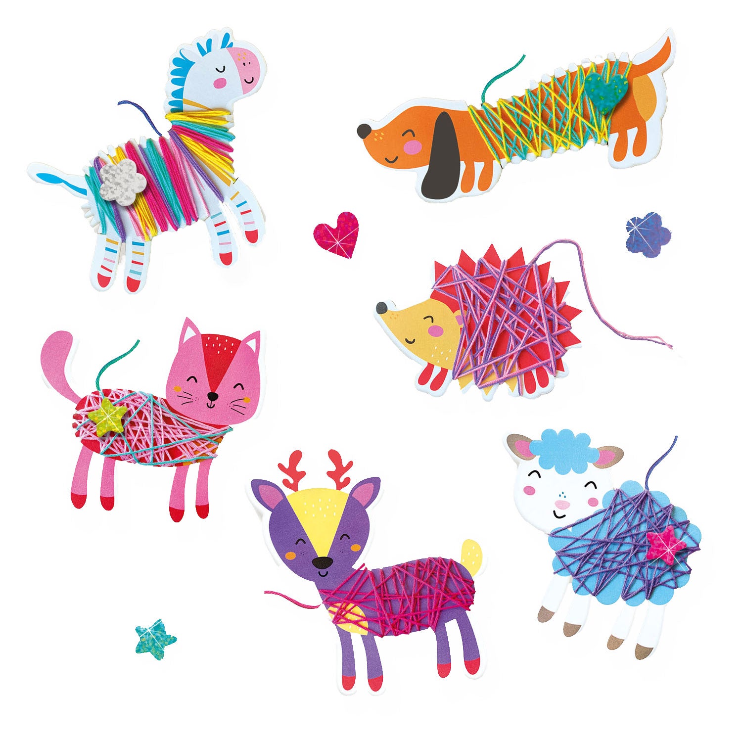 Ses creative ses draad wikkel dieren