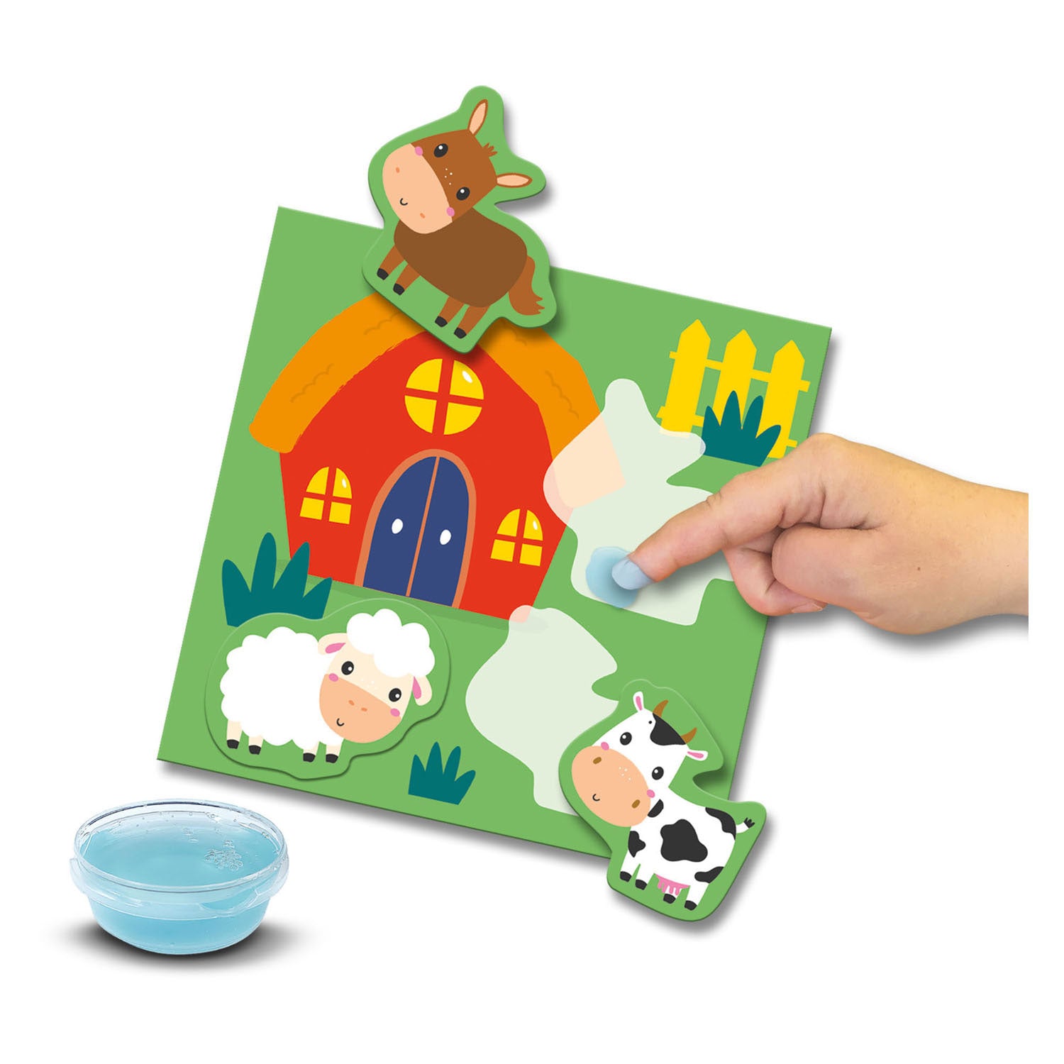 SES Mijn Eerste Mijn Eerste - Waar Woon Ik? Dieren Plakken