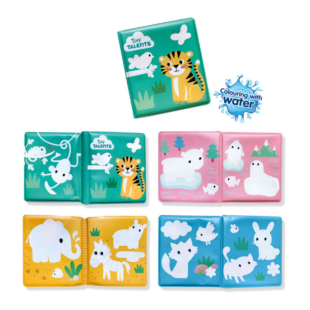 Ses tiny talents badboek - kleuren met water