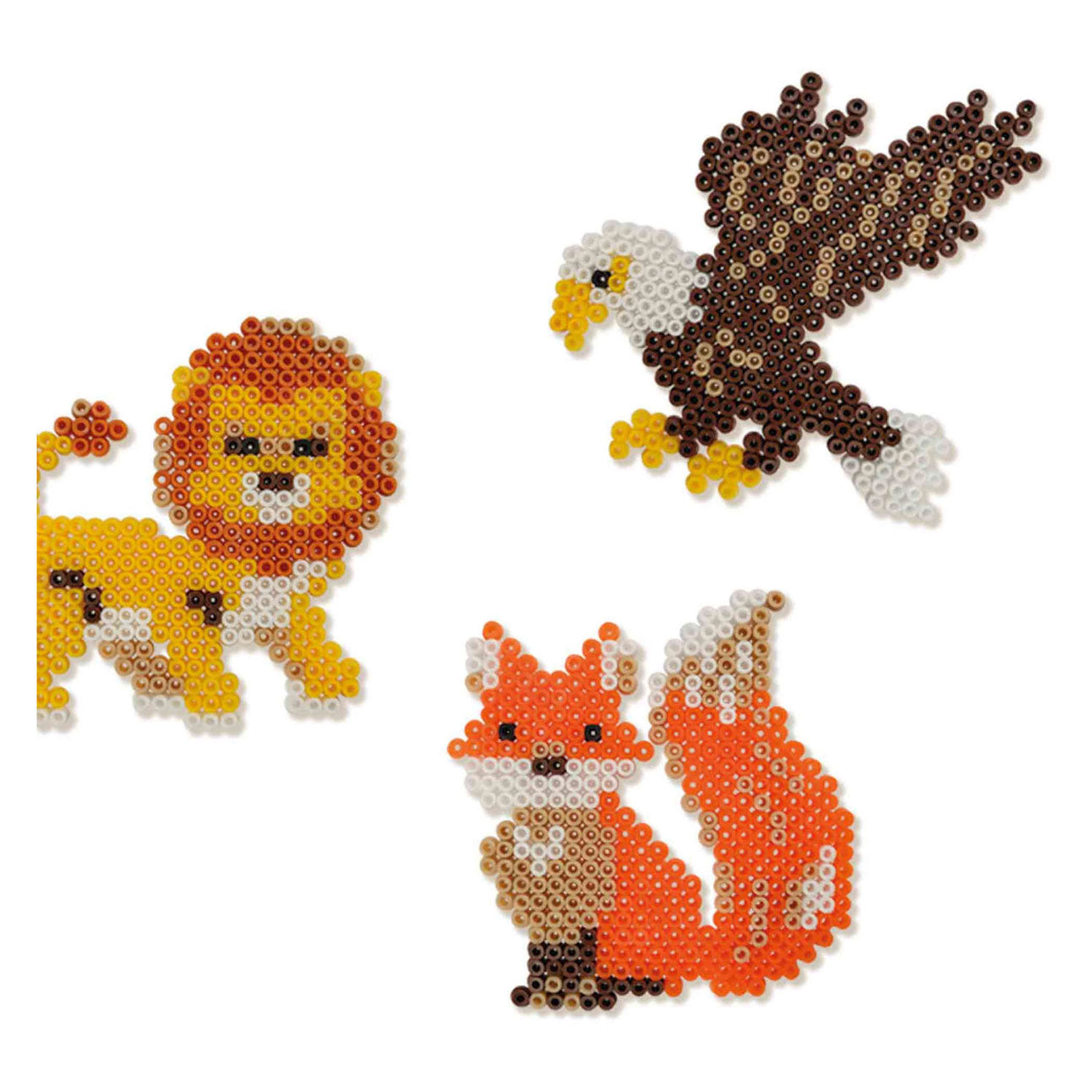 Ses strijkkralen - wereld dieren