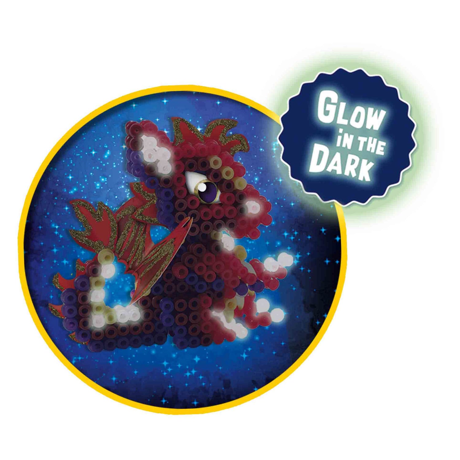 Ses strijkkralen - draken