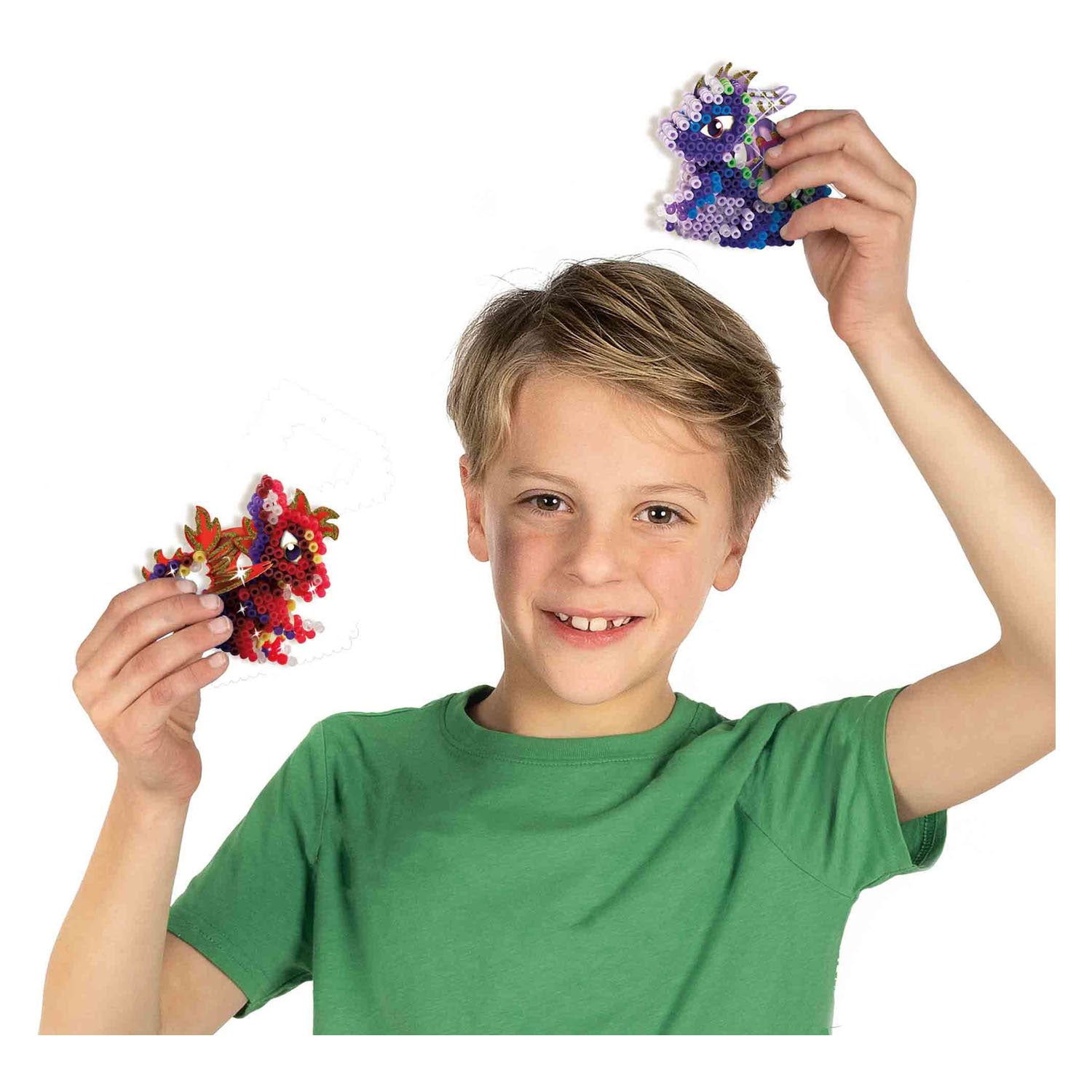 Ses strijkkralen - draken