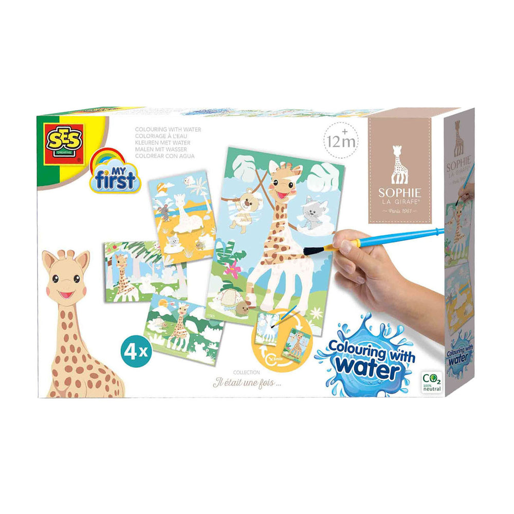 Ses mijn eerste sophie la girafe - kleuren met water