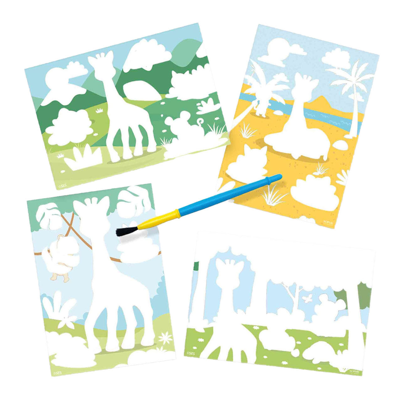 Ses mijn eerste sophie la girafe - kleuren met water