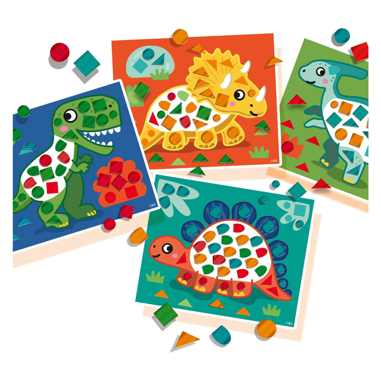 Ik lees dino mozaïeken