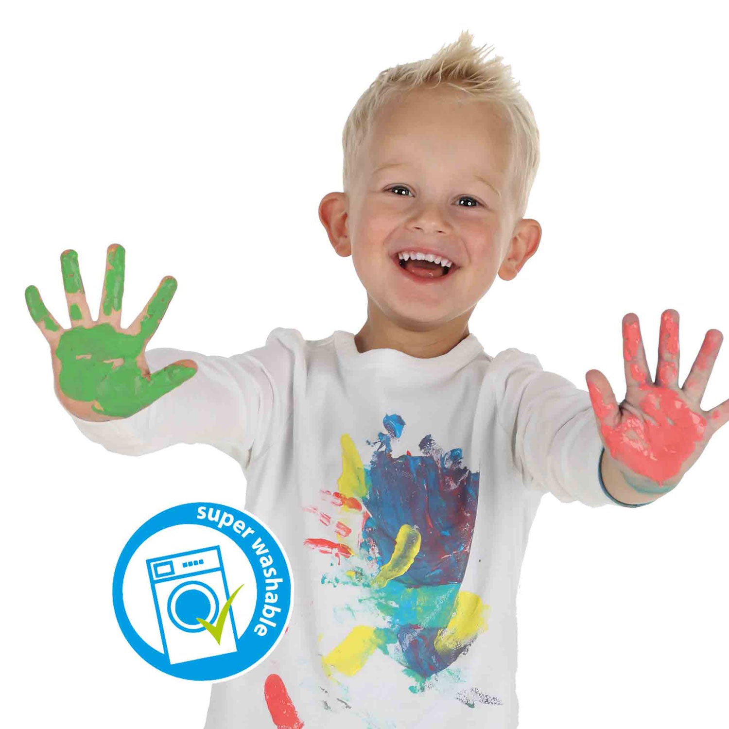 Ses vingerverf 6 kleuren x 45ml