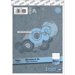 Ursus notitieblok gelinieerd a6 wit