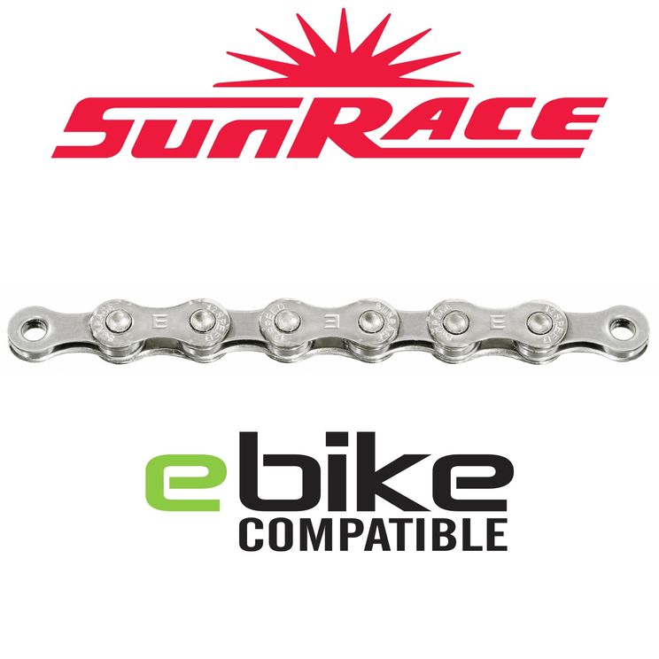 Chaîne SunRace 12V 138 E-Bike argent