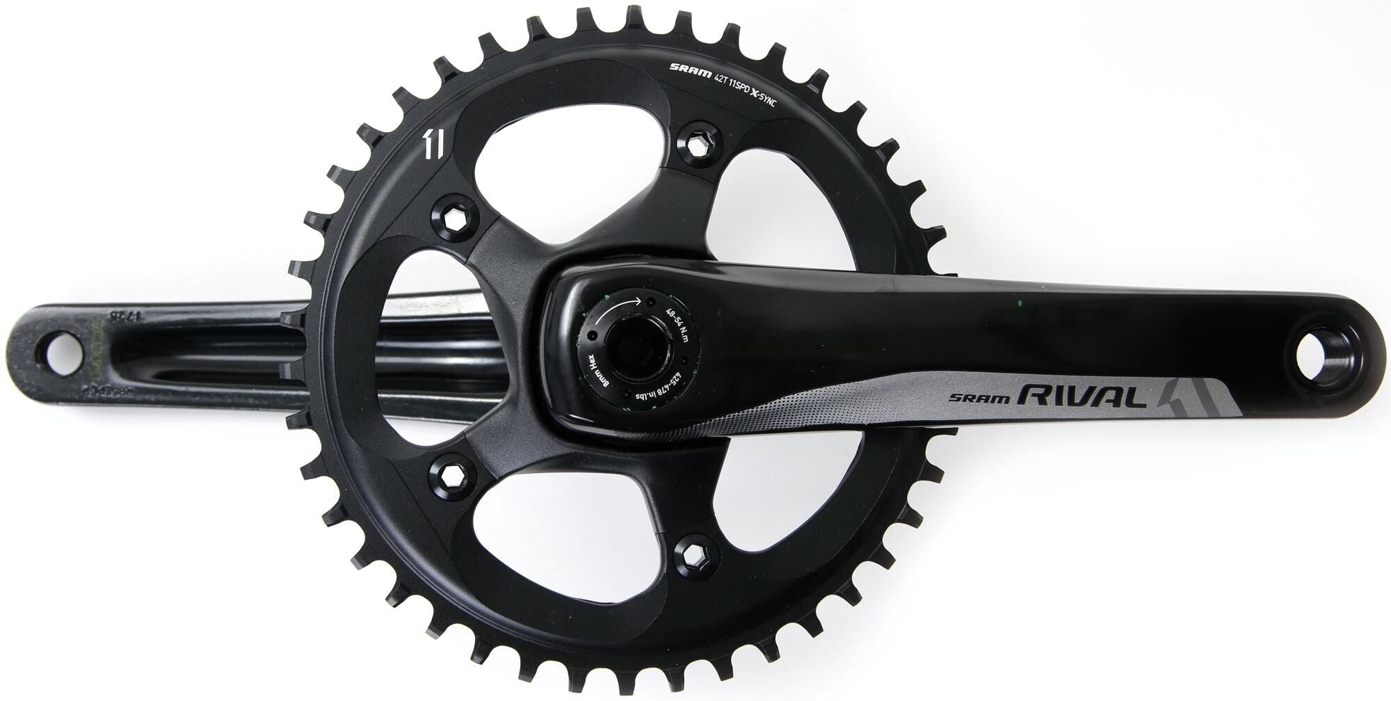Sram crankstel rival 1 crankset rival 1 bb30 42 t. 175mm black
