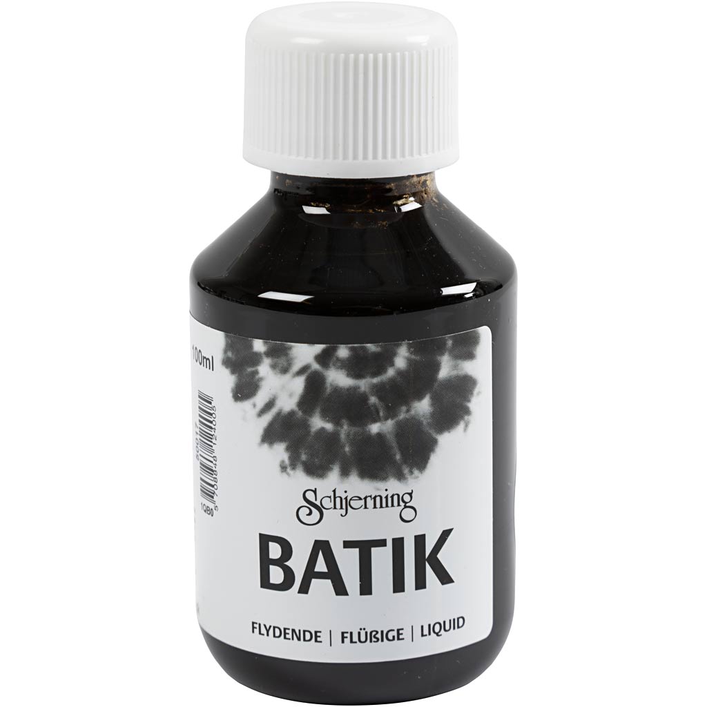 Schjerning batikverf, zwart, 100 ml 1 fles