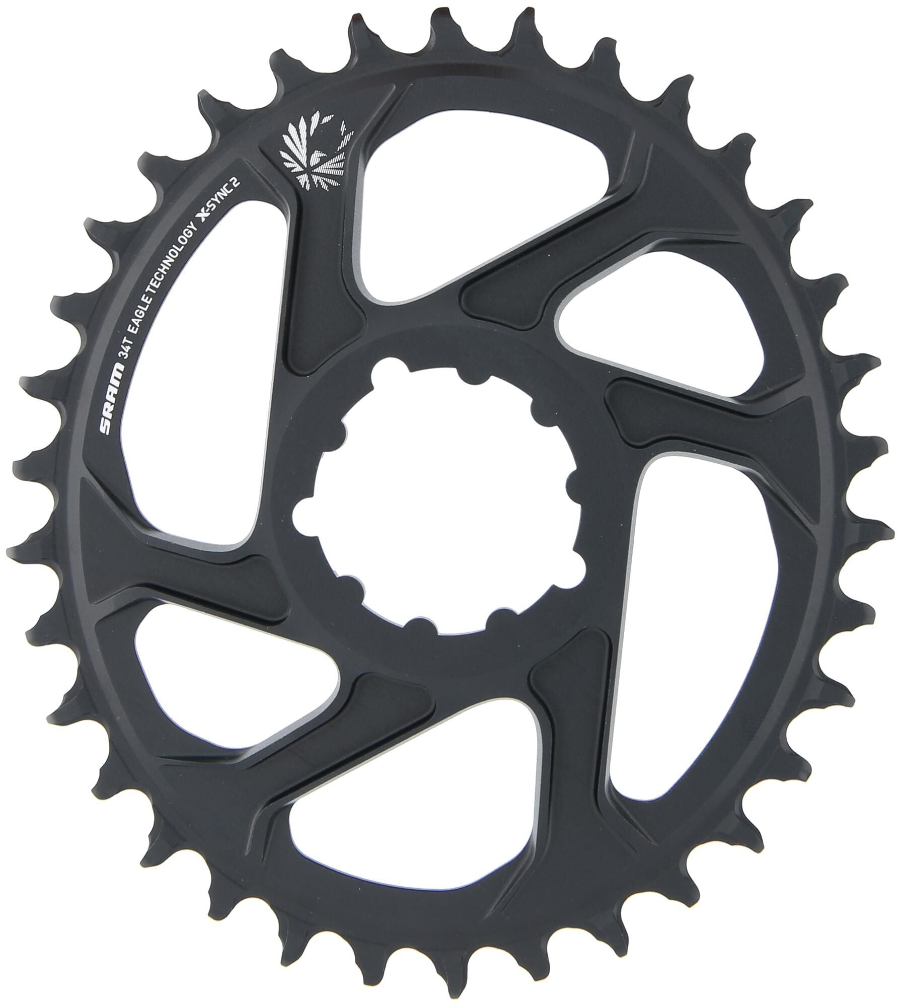 Sram kettingblad x-sync 2 oval chain ring x-sync 2 oval alu,34t.