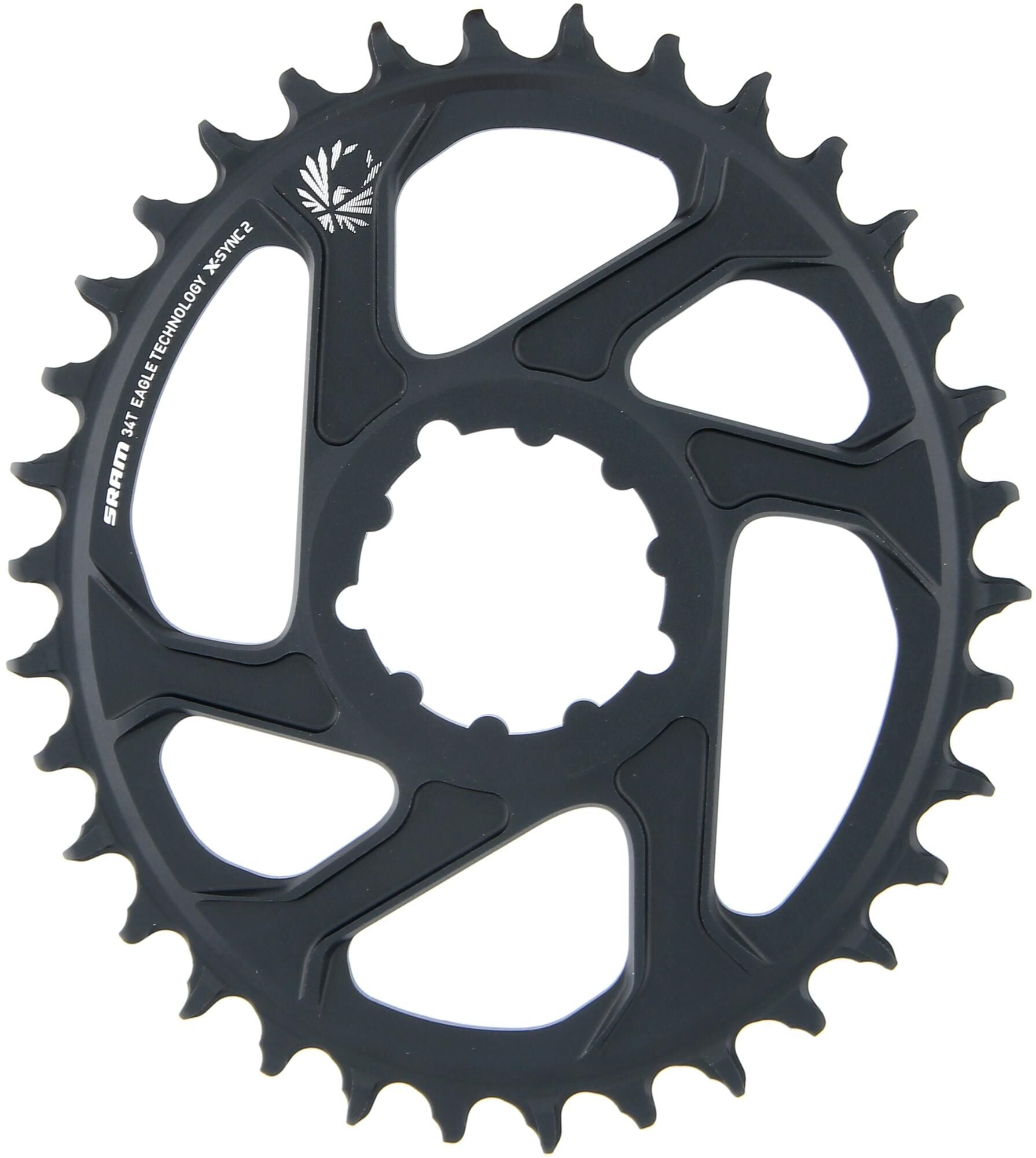 Sram kettingblad x-sync 2 oval chain ring x-sync 2 oval alu,34t.
