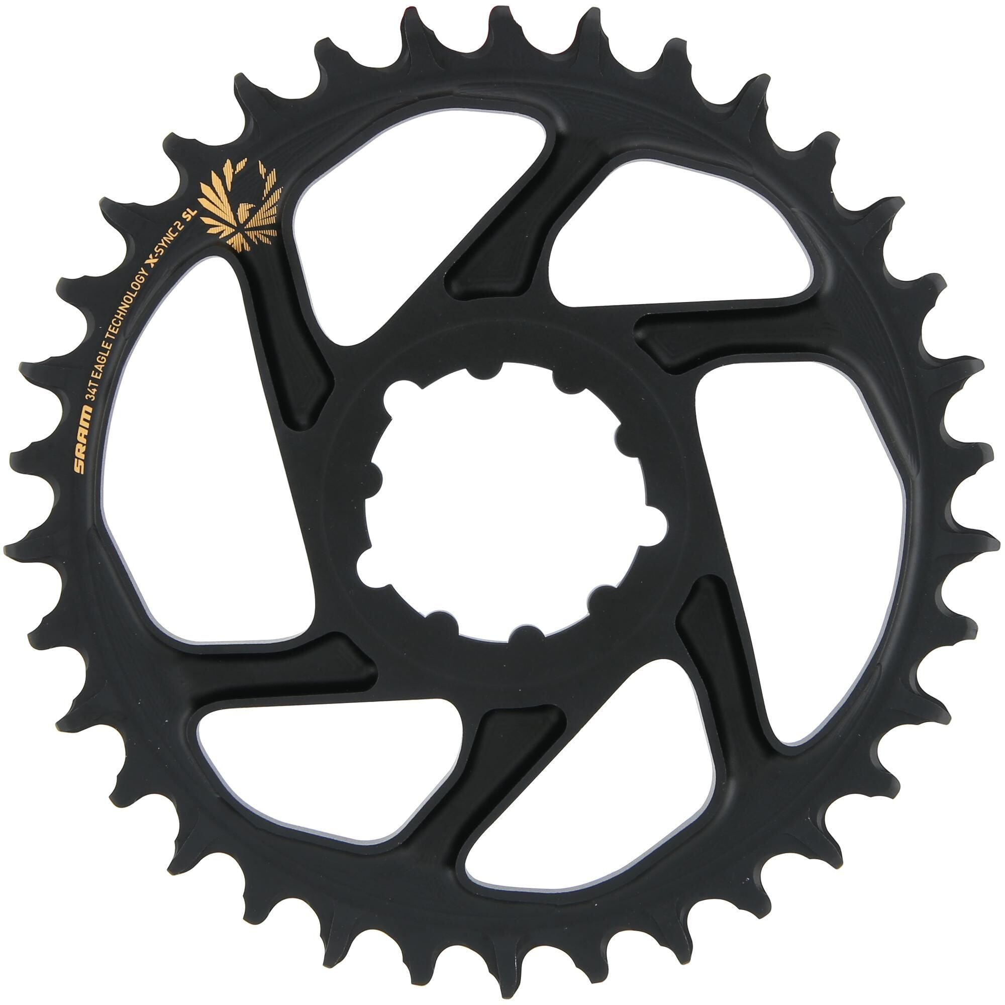 Sram kettingblad x-sync2 sl chain ring x-sync2 sl 34 teeth alu gold