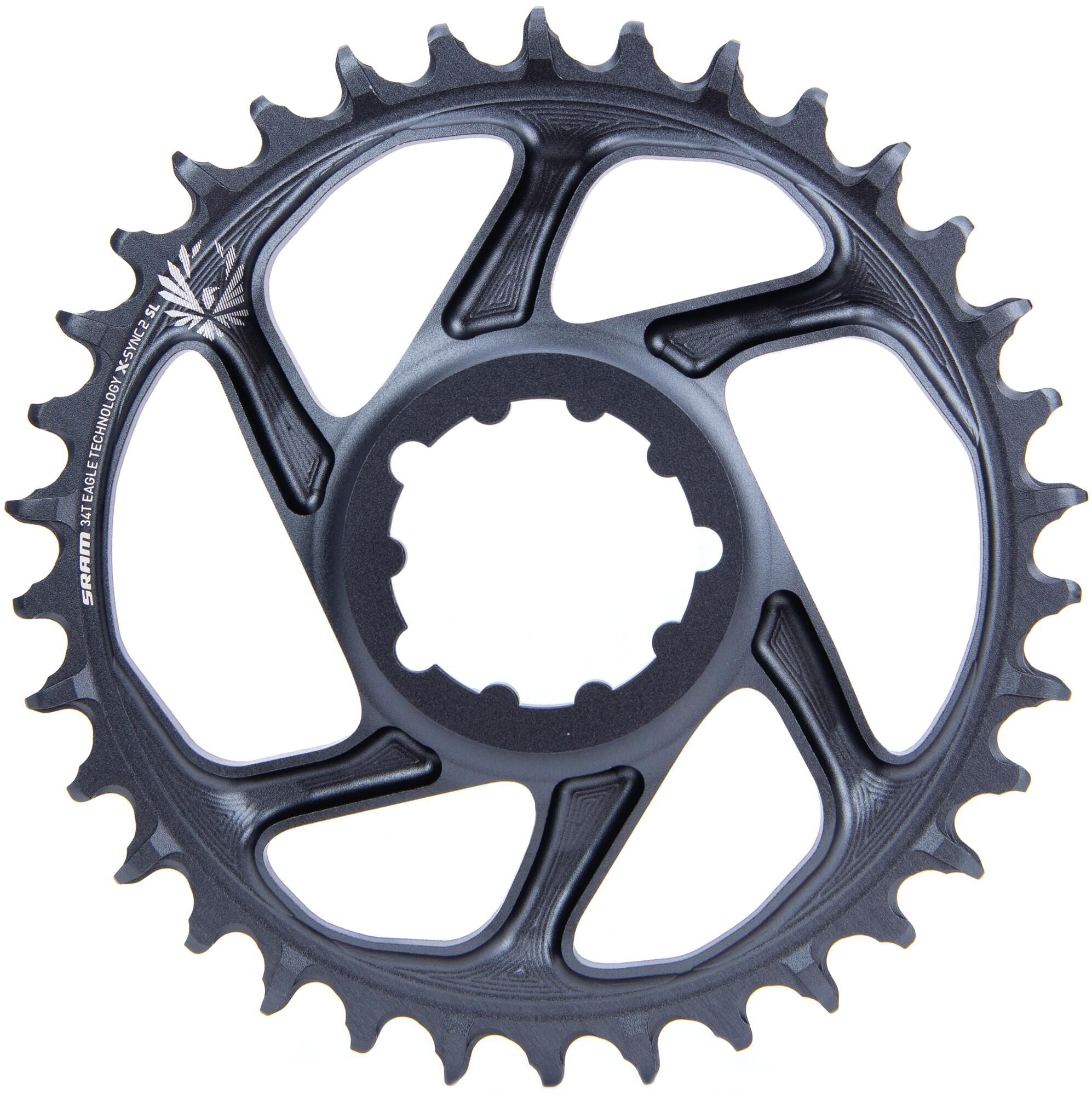 Sram kettingblad x-sync2 sl chain ring x-sync2 sl 34t. alu lunar grey