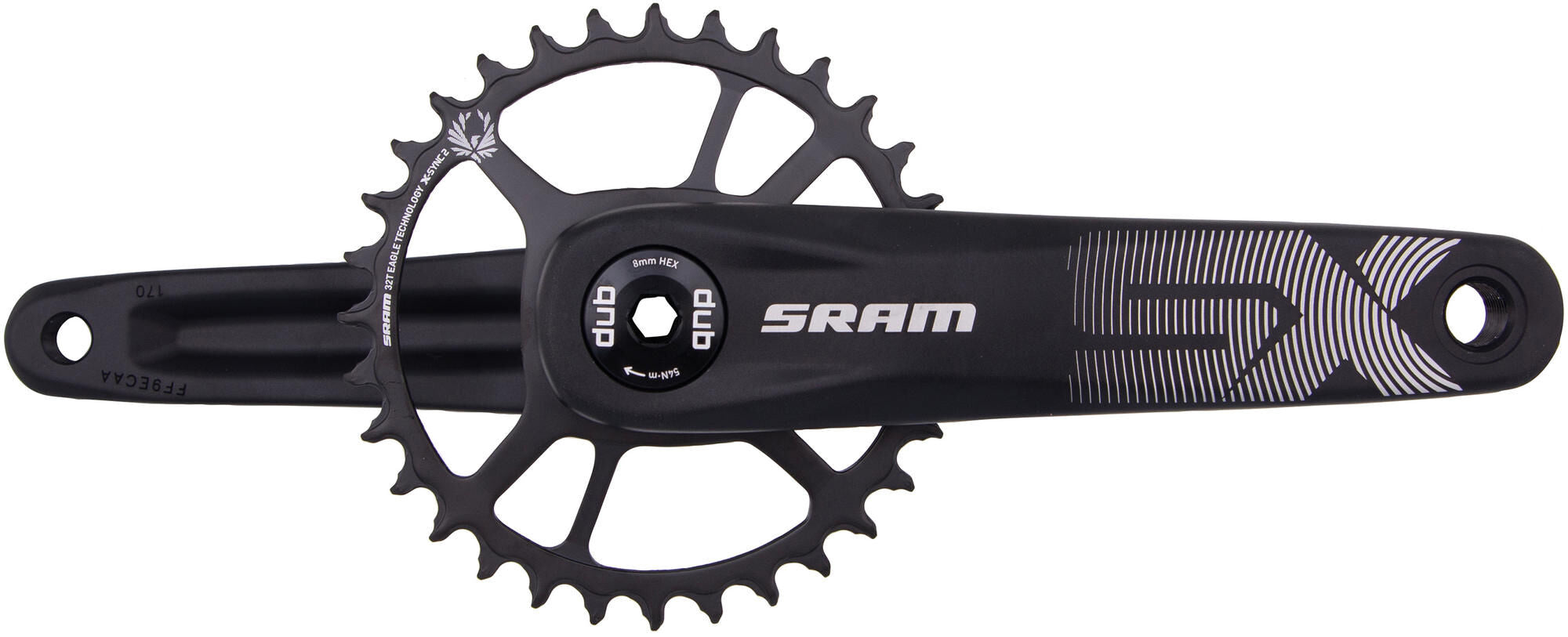 Sram crankstel sx eagle crankset force axs dub 32t 170mm