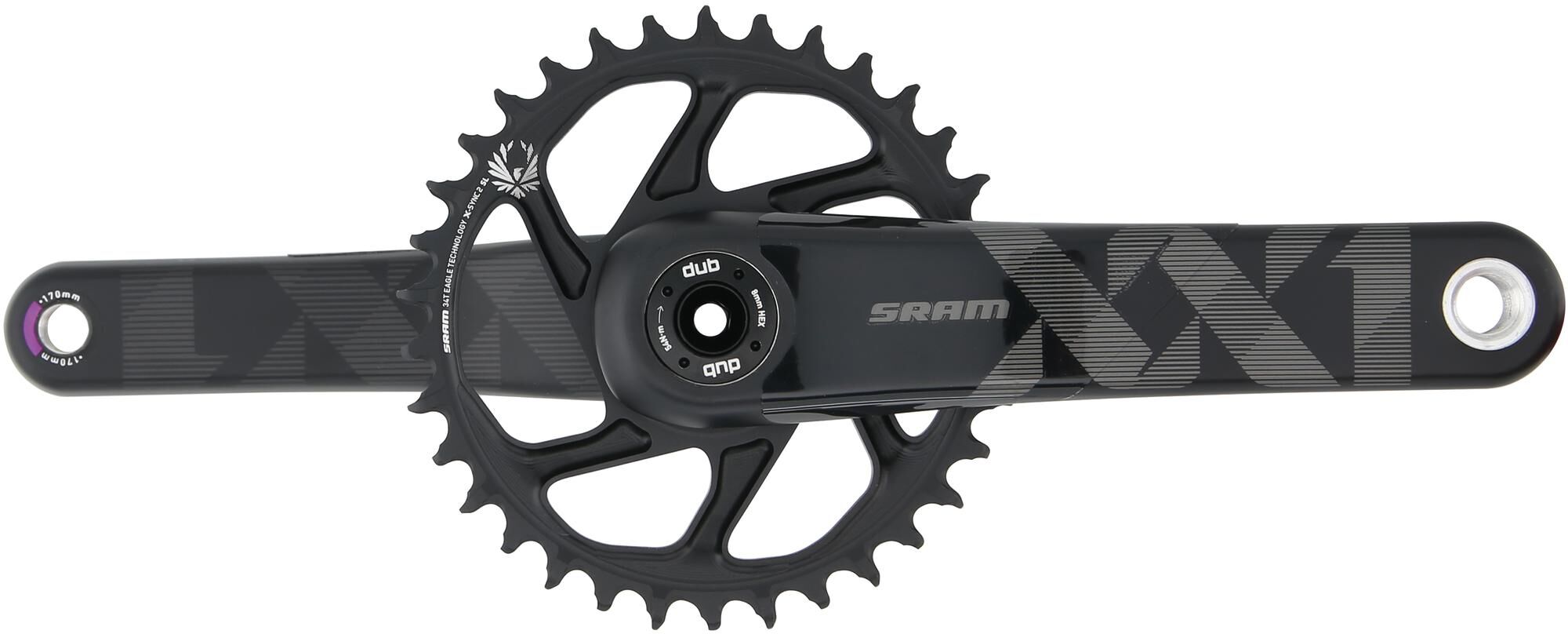 Sram crankstel xx1 eagle crankset xx1 eagle 34t boost 170mm