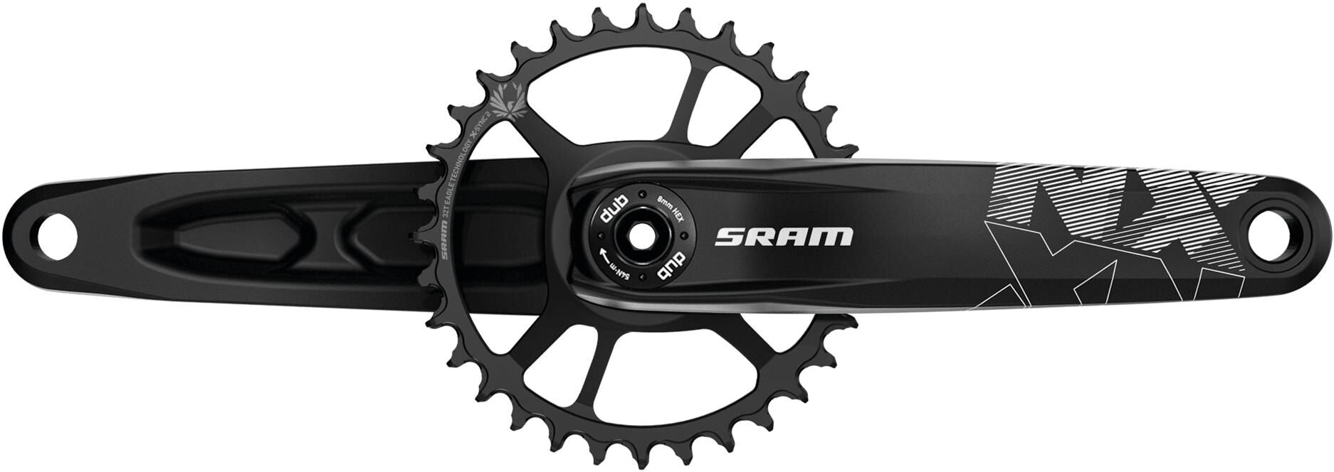 Sram crankstel nx eagle crank set nx eagle dub 32t.