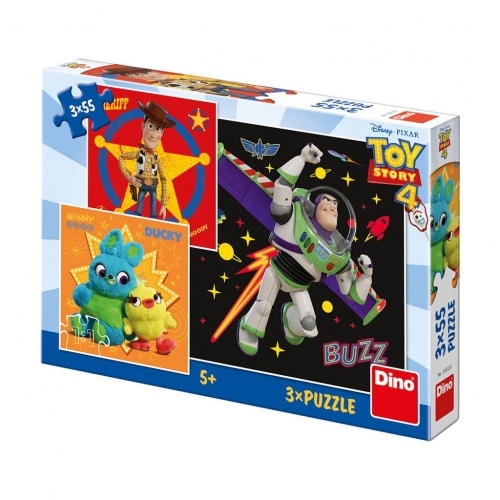Dinotoys dinopuzzel - disney speelgoedverhaal - 3 x 55 stukjes