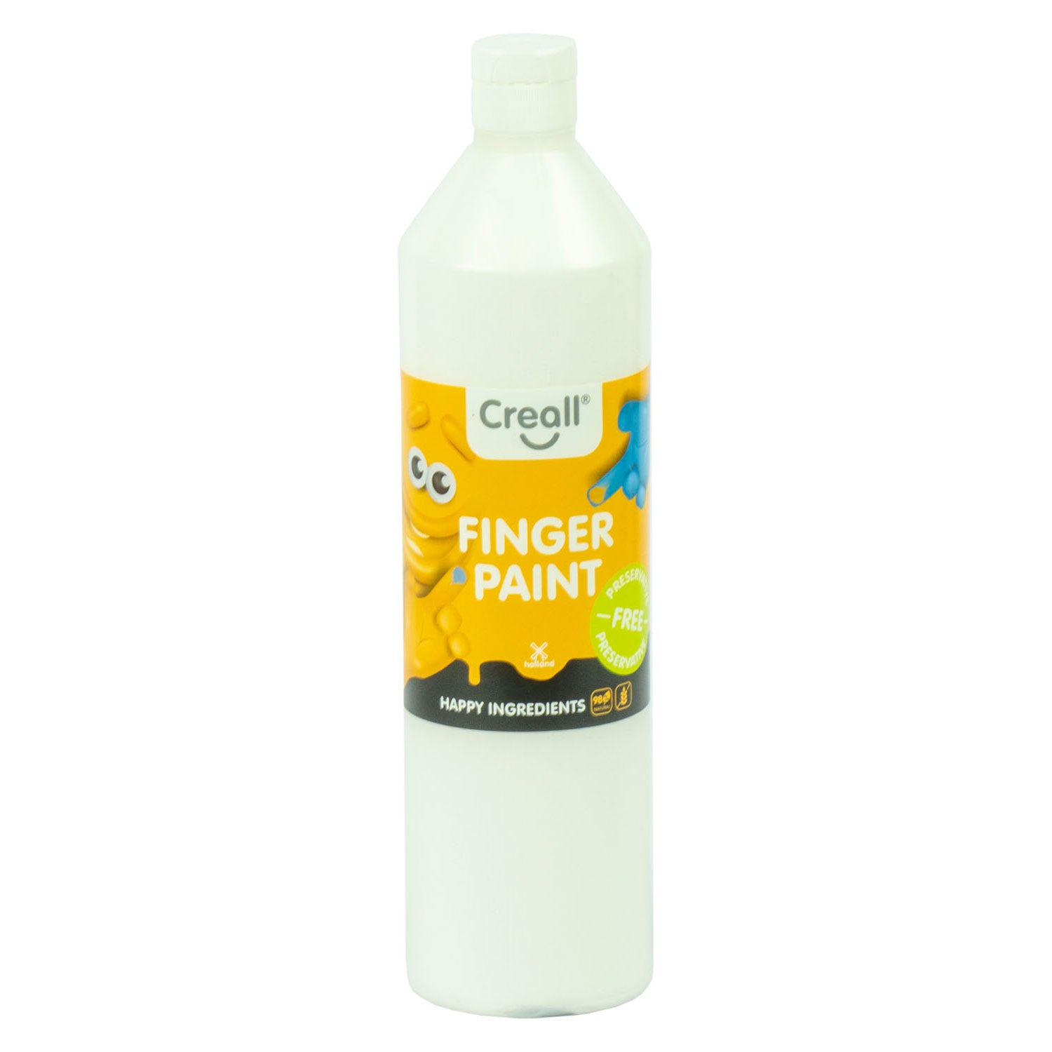 Creall finger paint preservative-free white, 750ml