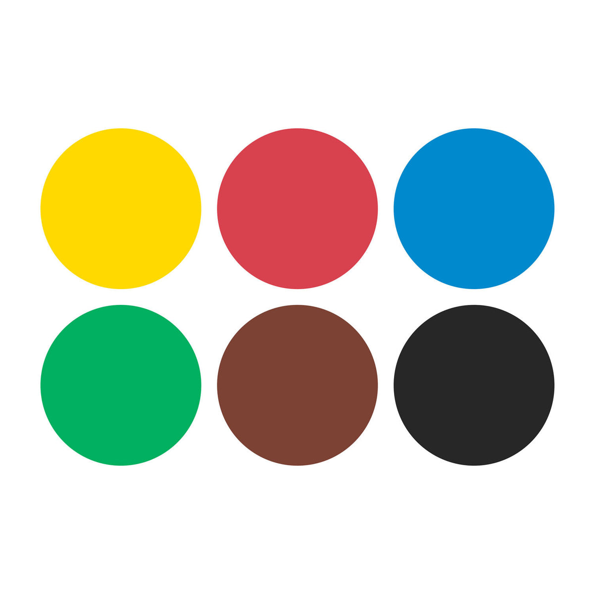Creall spongy gouache paint sticks - 6 colours - 6x70ml - made in nl - vegan - gluten-free