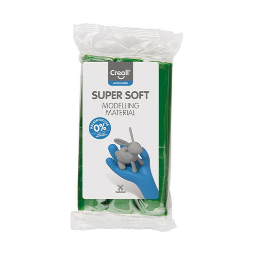 Creall supersoft klei conserveringsvrij groen - 500gr.