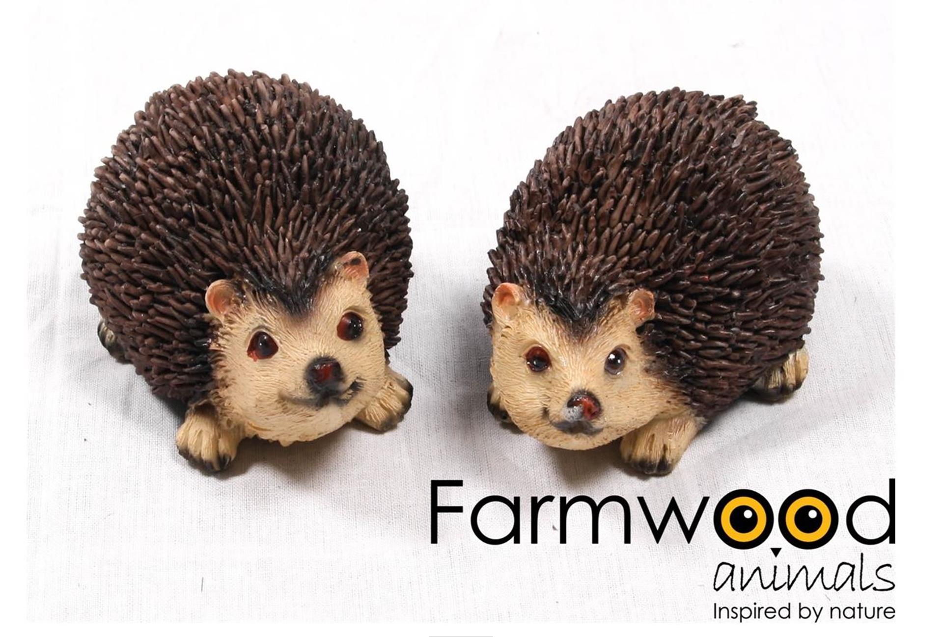 Farmwood animals tuinbeeld egel m polystone 10x7x6cm