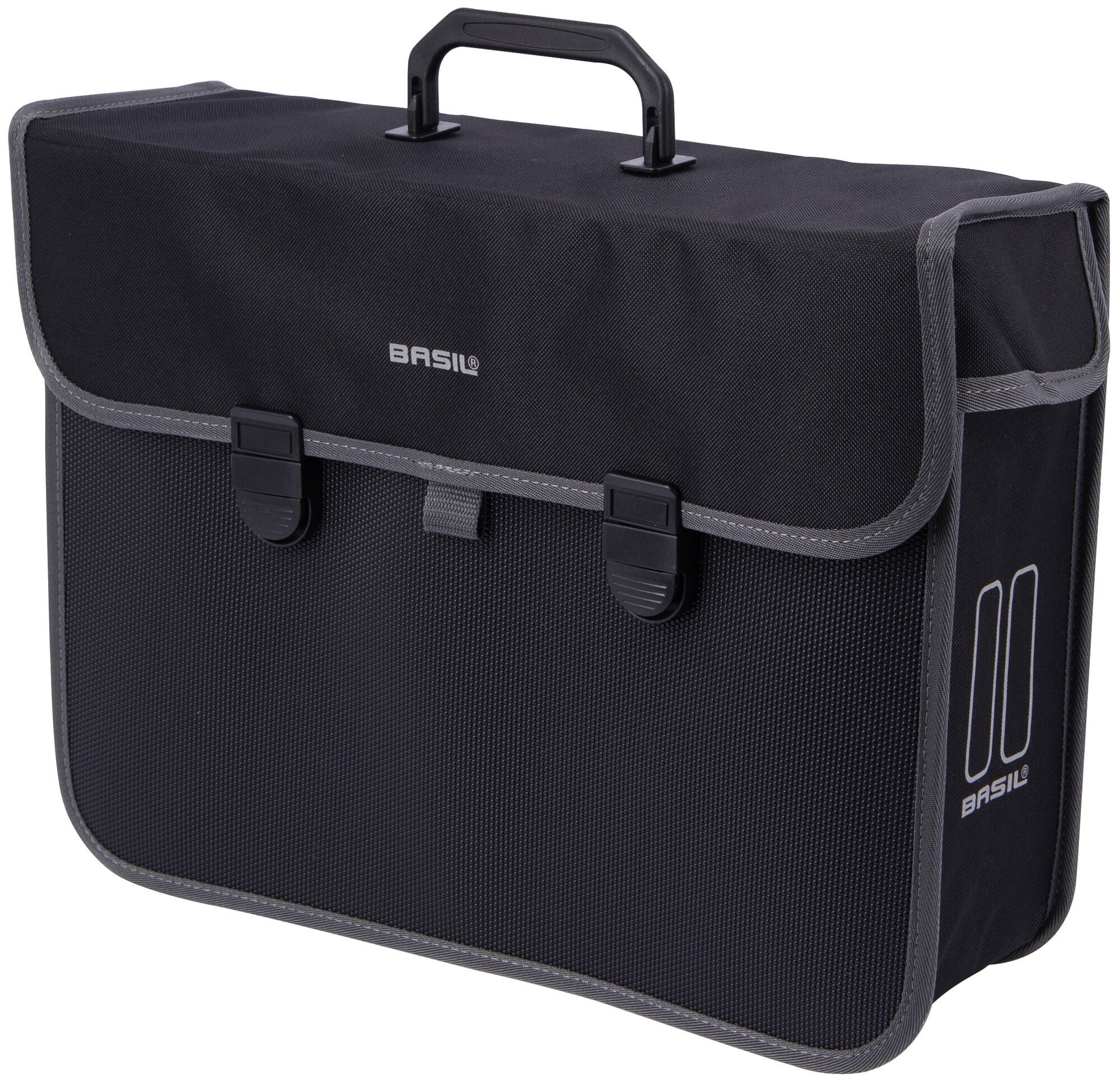 Basil Malaga XL - enkele fietstas, unisex, zwart