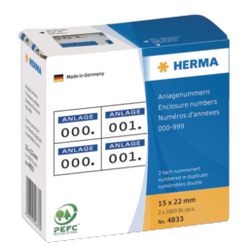 Bijlagenummers herma