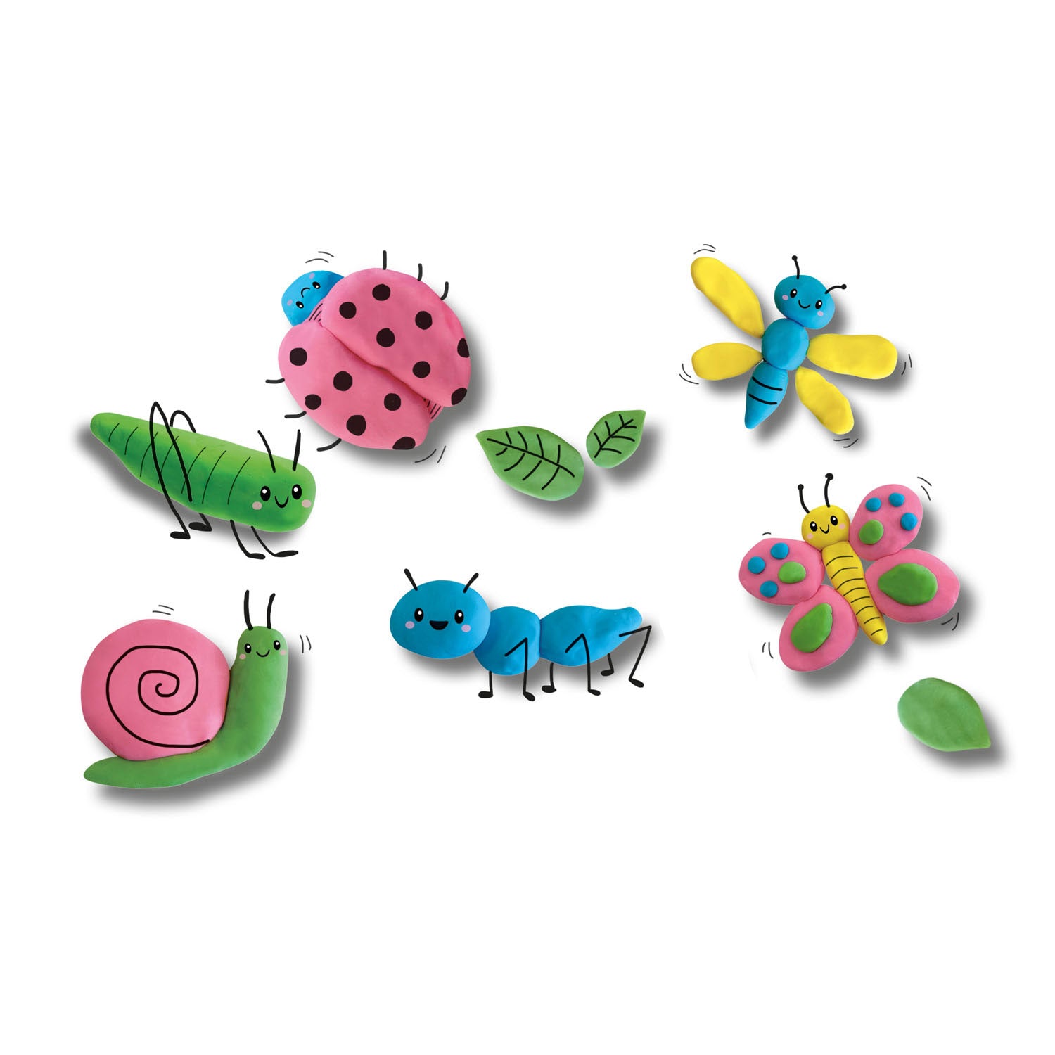 Ses eco klei - 4 kleipotjes