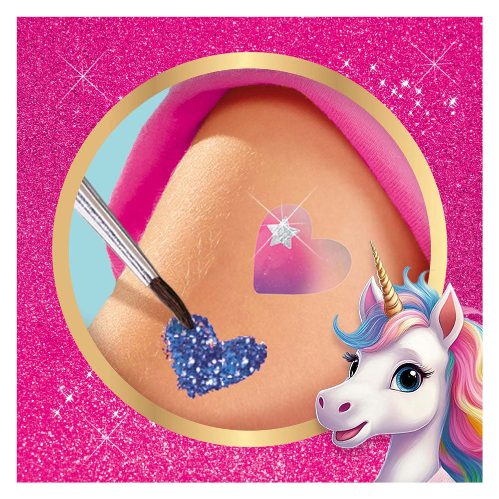 Ses unicorn - tattoos en glitters