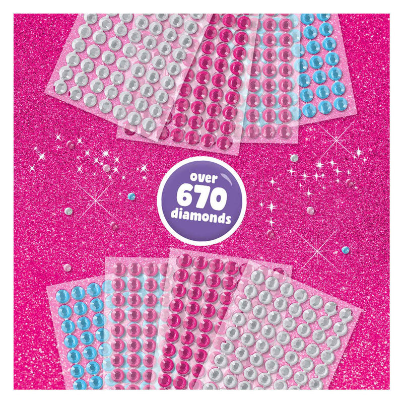 Ses diamantschilderij - eenhoorn