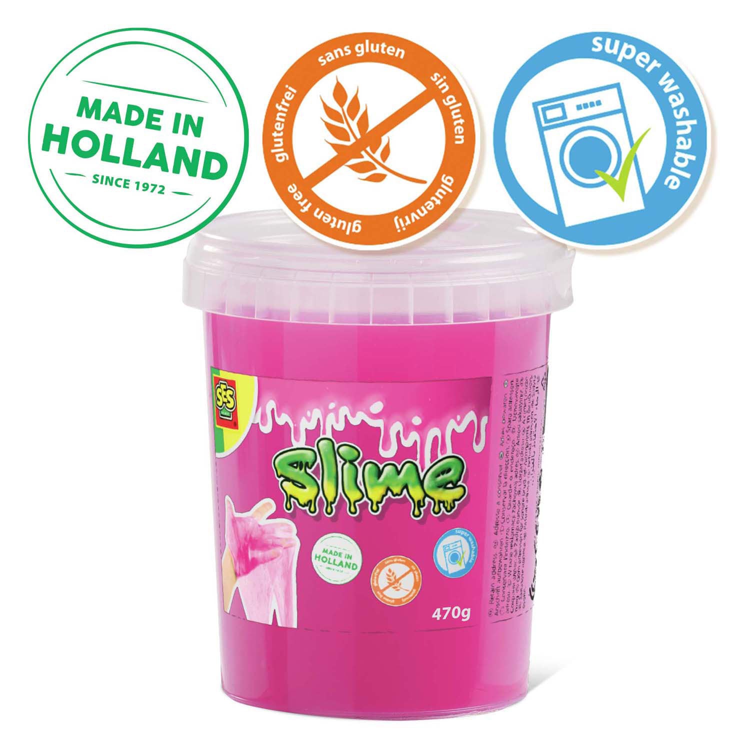 Ses creative ses slime - neon roze 470g