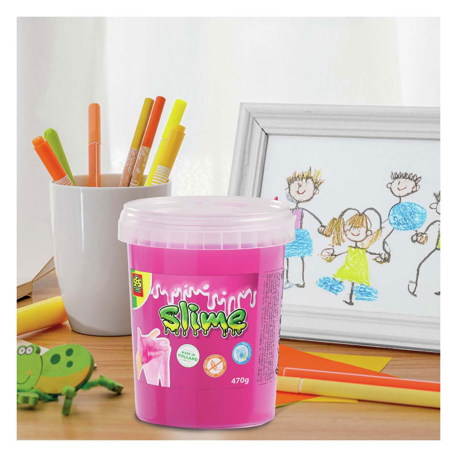 Ses creative ses slime - neon roze 470g