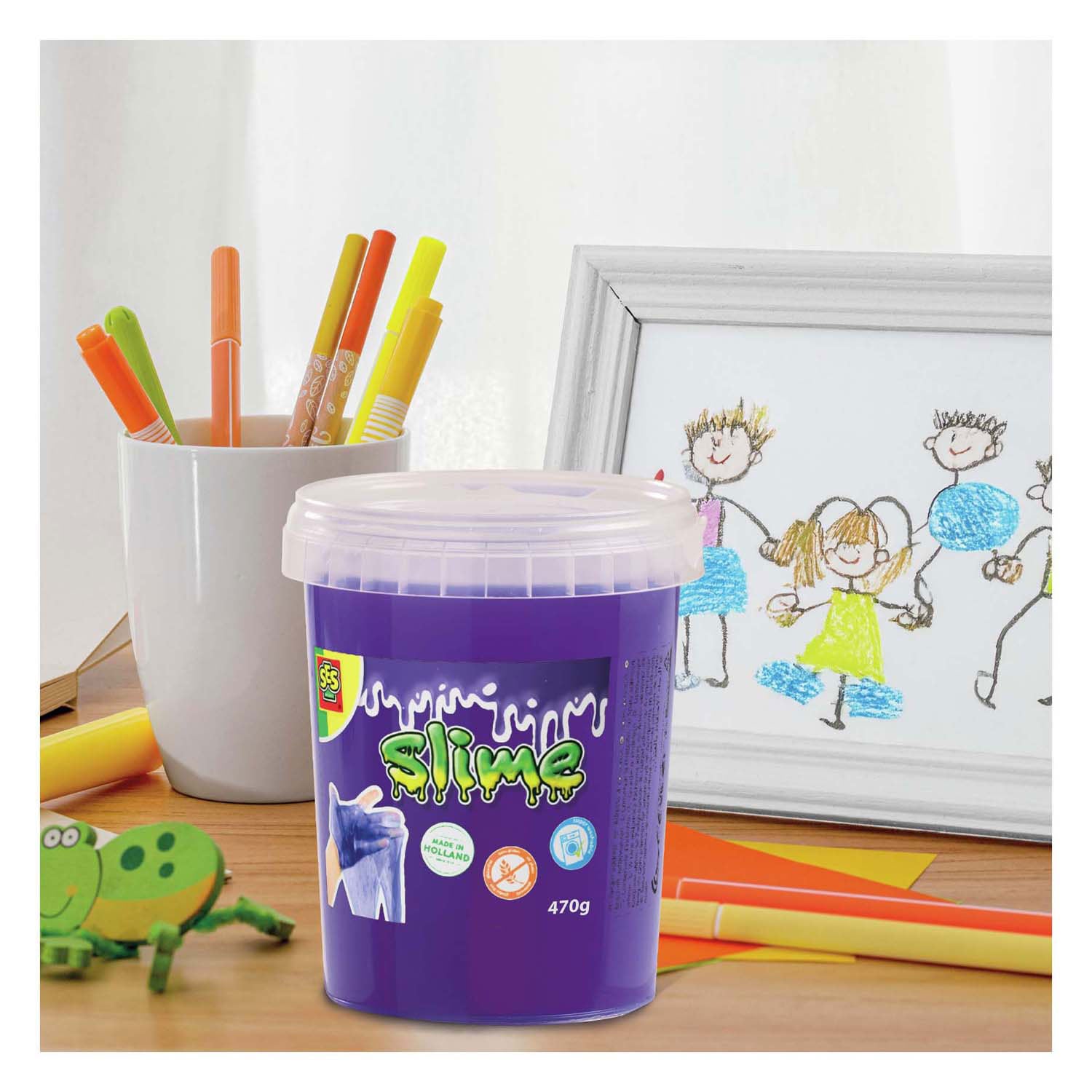 Ses slijm - paars glitter 470g