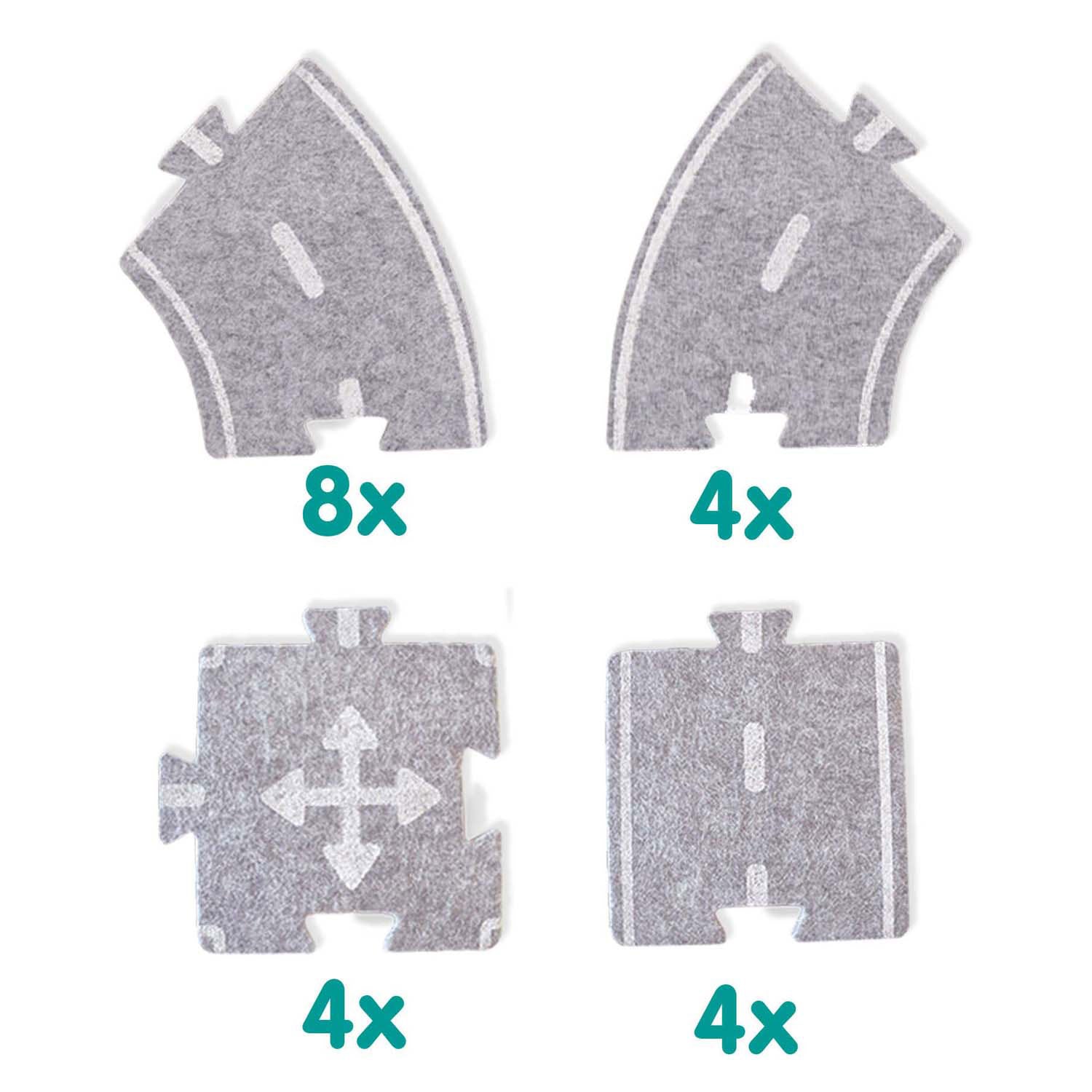 Ses vilten wegencircuit, 20dlg.