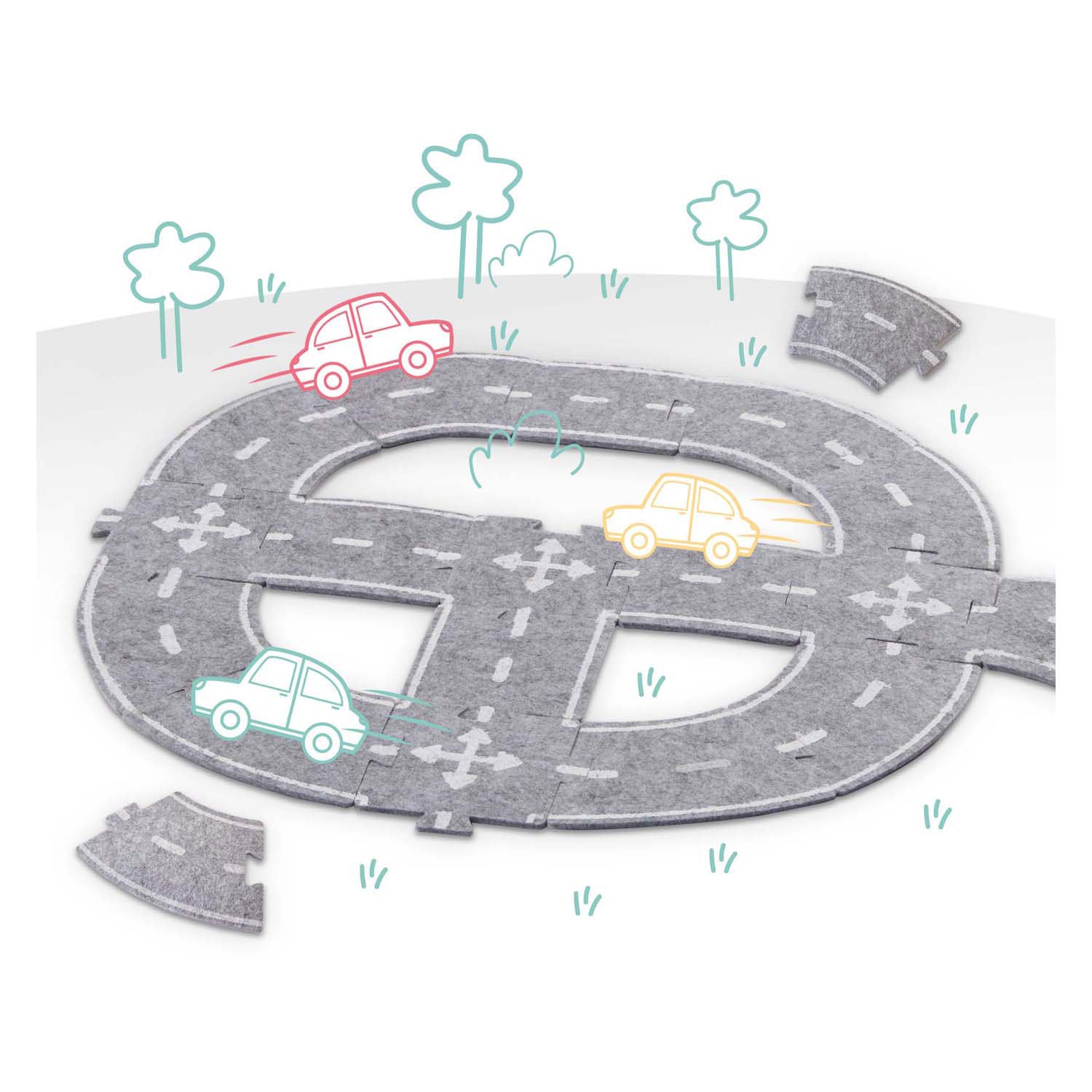 Ses vilten wegencircuit, 20dlg.