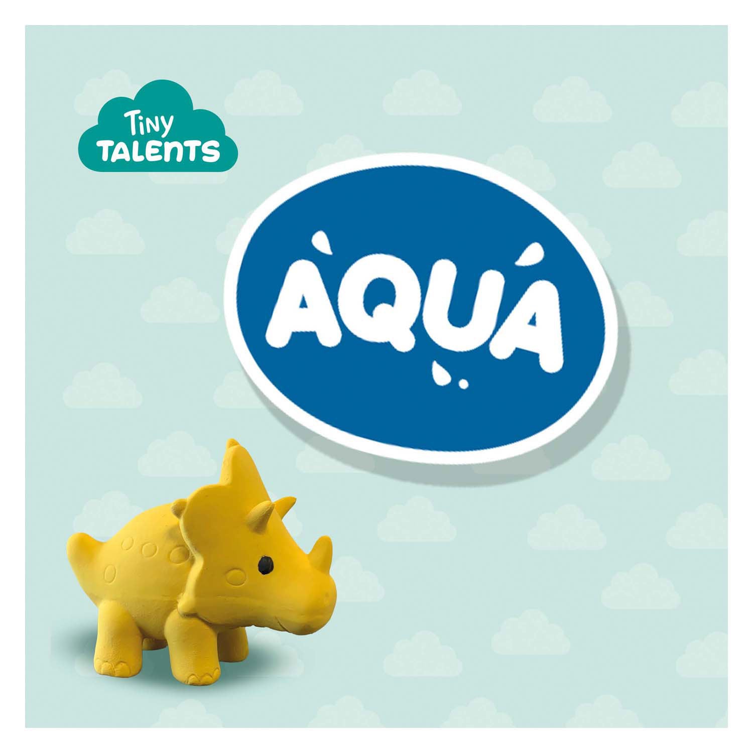 Ses bad triceratops - 100% natuurlijk rubber